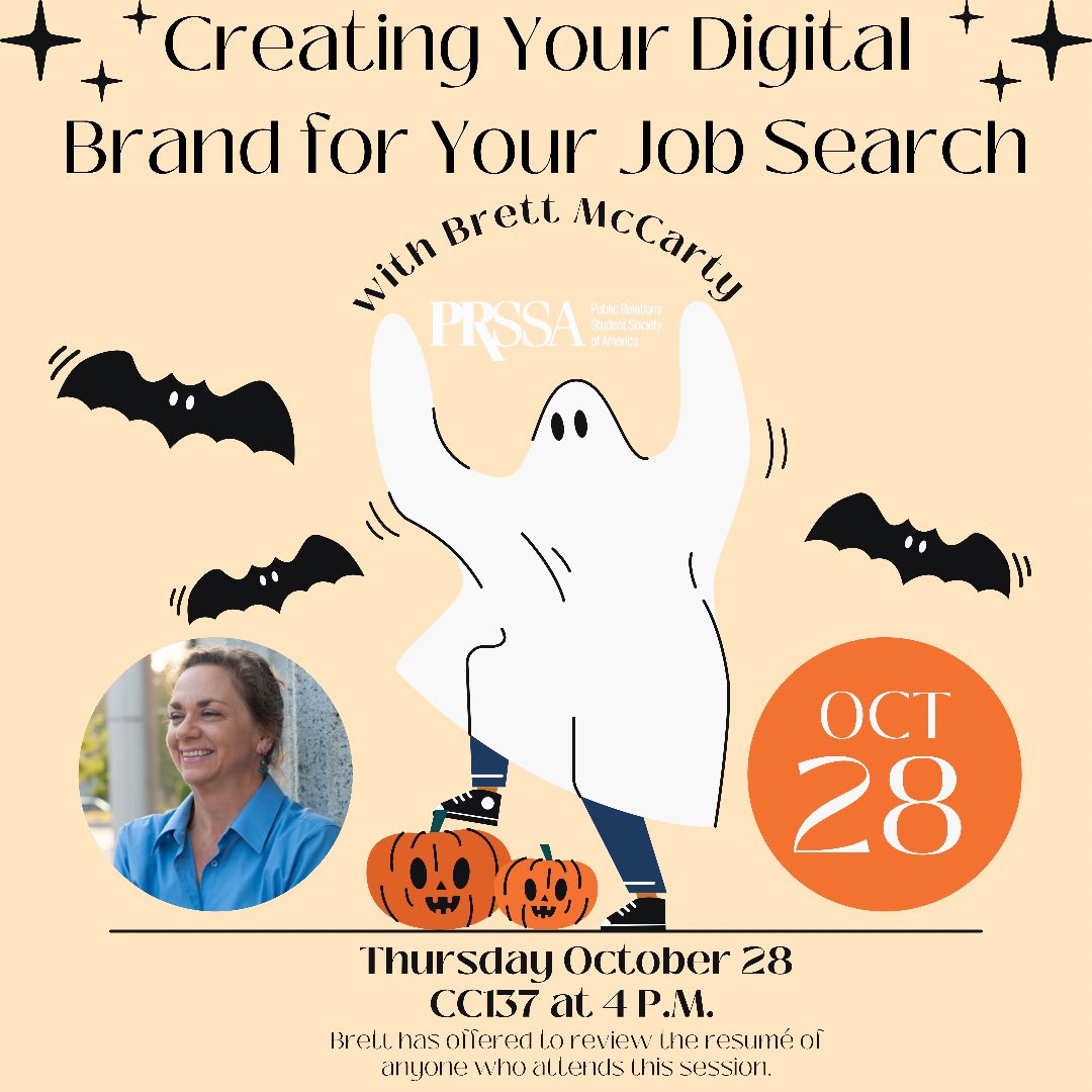 ssuprssa's tweet photo. Join us this Thursday to find out how to create your digital brand! Bring your resumé for review 📄 https://t.co/Oa6mu401Lq