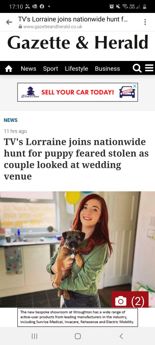 beautys_legacy's tweet photo. Terry has made the papers. Thanks to the massive amount of support he has had.....please keep searching. (Thank you to @reallorraine for retweeting and catching the eye of the press!)
https://t.co/sKWHNHUWHJ
#findterry #borderterrier #petabduction
#petabductiondoesmyheadin https://t.co/tJ1vJPdwck