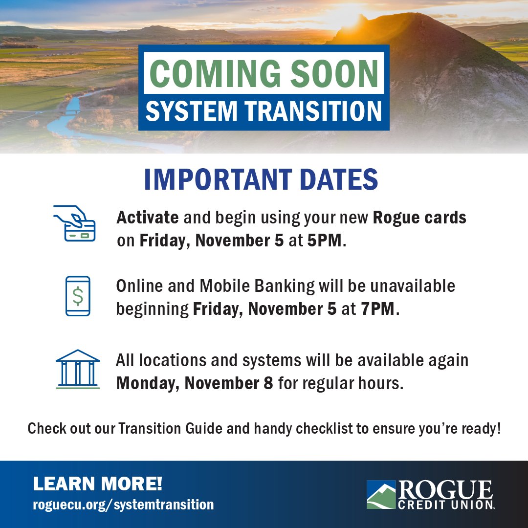 Malheurfcu's tweet photo. Check out our Transition Guide and handy checklist to ensure you're ready! Learn more at https://t.co/lyfdcpH1Z6 https://t.co/PCwUWbFcUf