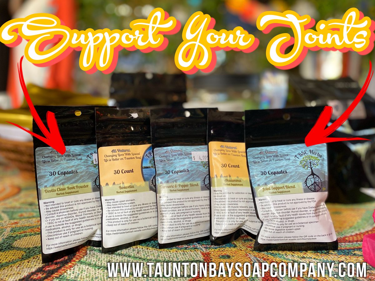 TauntonKratom's tweet photo. Support your joints with some of our other herbs like Devilβs Claw, Boswellia, our Joint Support Blend, & more at https://t.co/EZFGJz21uA or 207-669-8246 | Mon-Fri / 9-5 EST #kratom #herbs #tea #jointhealth #fallhealth https://t.co/DfuxLgHyYy