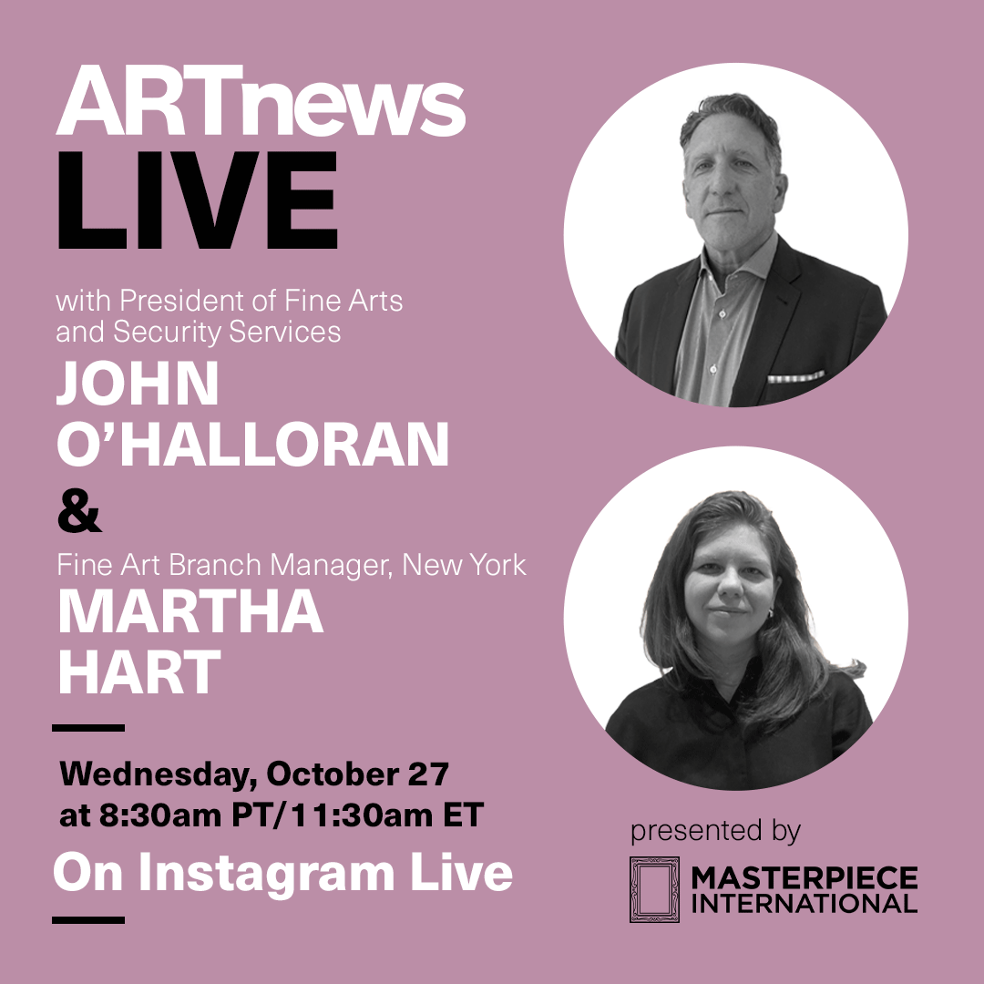 Join us  for an interview with ARTnews tomorrow on Instagram live at 11:30 am ET. instagram.com/artnews/