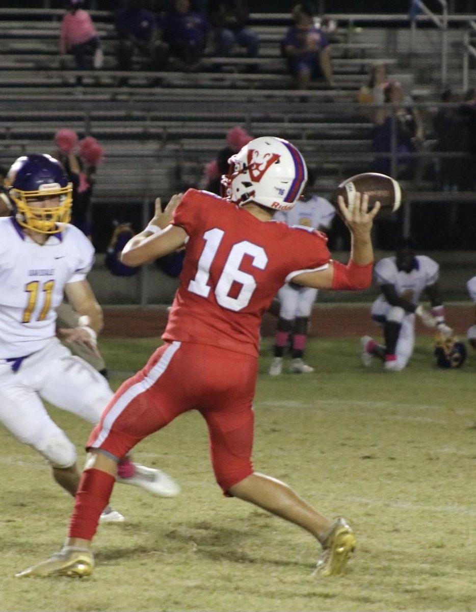 Our passing leader to date is Lukas Bunting. He is 67/128 (52%) for 940 yards with 5 Int &amp; 12 TDs that is a 14.1 yards per completion. Lukas should reach the 1,000 yard mark with 2 games left to play!