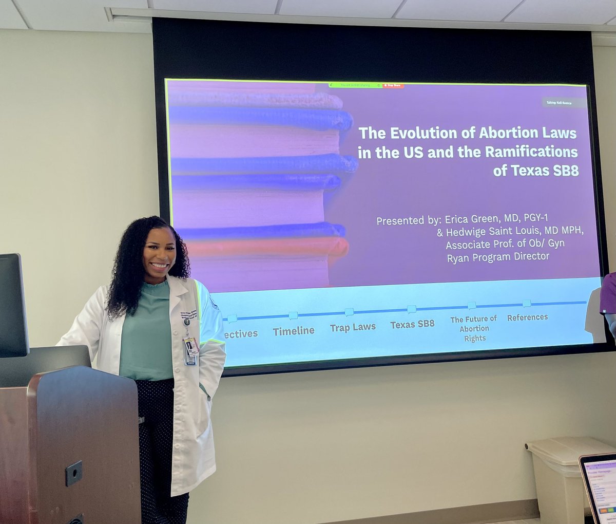 Morehouse School of Medicine Grand Rounds by the amazing Dr. Erica Green, MD. #msmobgrandrounds #texasabortionban #reprorights #maternalmortality <a href="/ObgynMsm/">MSM OBGYN</a>