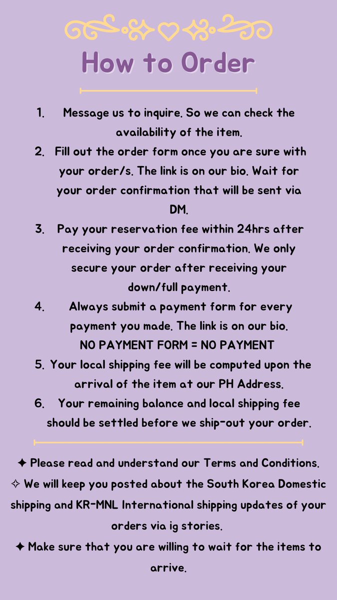 OneStopKShop17's tweet photo. Welcome to OneStopKShop✨

FB: Onestopkshop
IG: one.stopkshop
Shopee: onestopkshop17

Link on our bio for:
➜ Order Form
➜ Payment Form
➜ Masterlist

💙GO’s: #OneStopKShopGO
🧡Updates: #OneStopKShopUpdates 
💜Feedbacks: #OneStopKShopFeedbacks 

⇩ PLEASE READ⇩ https://t.co/1yDBpRdOLJ