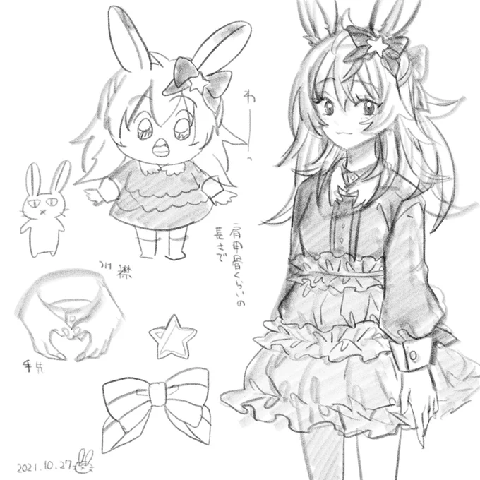 オリキャラちゃん🐰☆。.:*・゜ 