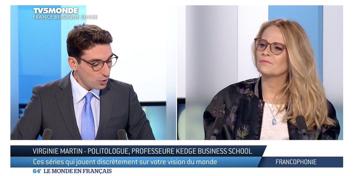 LauLePoder's tweet image. Merci @VirginieMartin_ pour cette interview sur le charme discret des série sur @TV5MONDE @VMangematin @AnilBenardDende