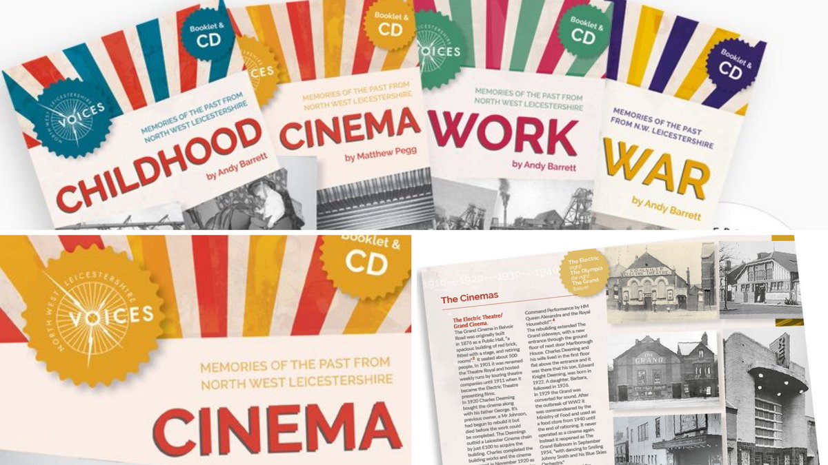 Excited to publish the final CD in our collection focussing on the #cinemas of #Coalville! Explore the rise and fall of the Regal, the Grand and the Rex.
Available to buy for £3 (or buy all full collection for £10) ➡️bit.ly/3npN8E6