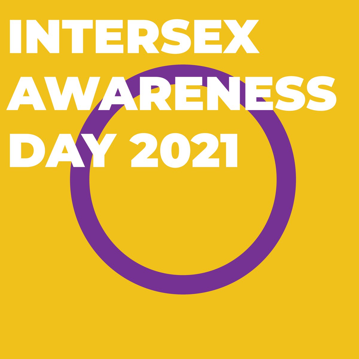 💜 💛Today is #IntersexAwarenessDay and is observed globally every year on 10.26. It highlights human rights issues faced by intersex folks. It's an international day of grass-roots action to end shame, secrecy, and unwanted genital cosmetic surgeries on intersex children.