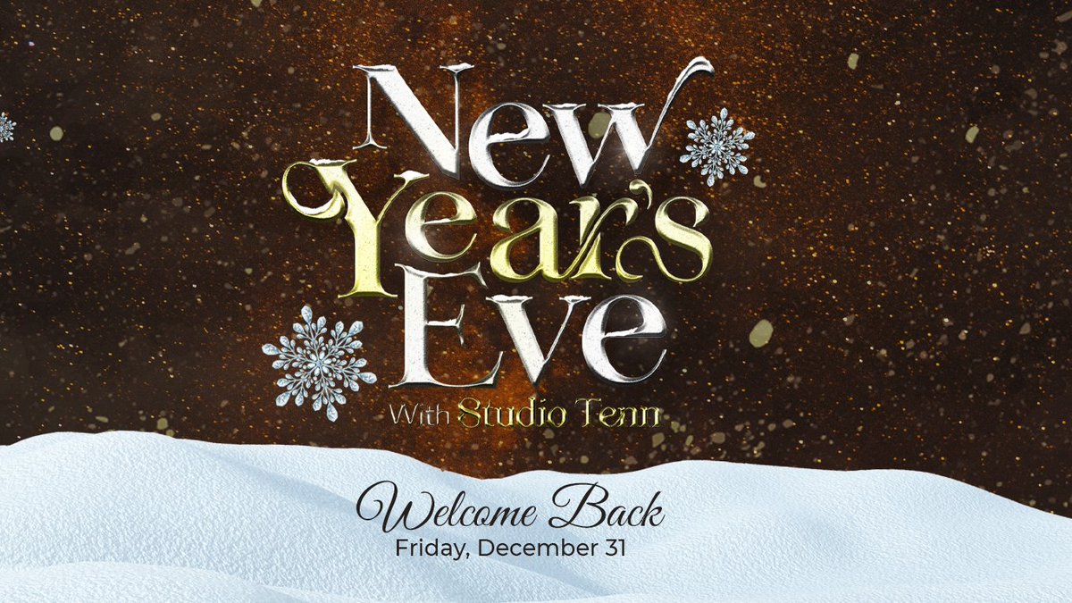 StudioTenn's tweet image. We're throwing a party and YOU'RE invited!  🍾🎉  

Join us on New Year's Eve for an evening full of fun and festivities at The Franklin Theatre &amp;amp; The Harpeth Hotel.

More details coming soon!