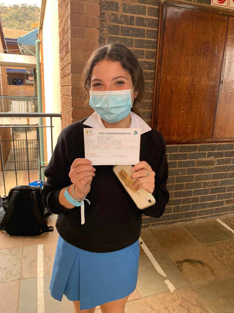 fine_consulting's tweet photo. As of 20 October, persons between the ages of 12 and 17 are eligible to get vaccinated. We are so happy to see our mini F/NE team - Sofi and Shira - setting an example #vaccinatesouthafrica https://t.co/dECneOZSle