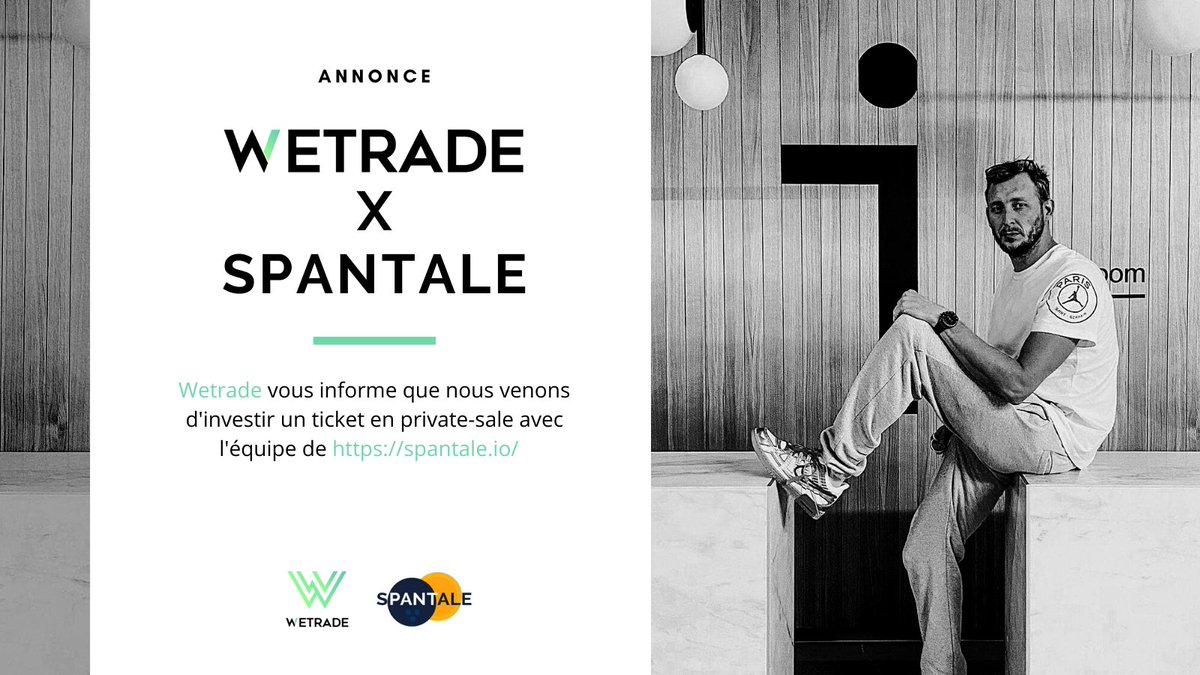 WetradeC's tweet image. 📢Wetrade vient de prendre un ticket en private-sale avec @spantaleoff 
Nous sommes heureux de les accompagner dans leur projet pour aider les athlètes !