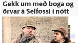 Fyrsta sem mér datt í hug þegar ég las þessa fyrirsögn