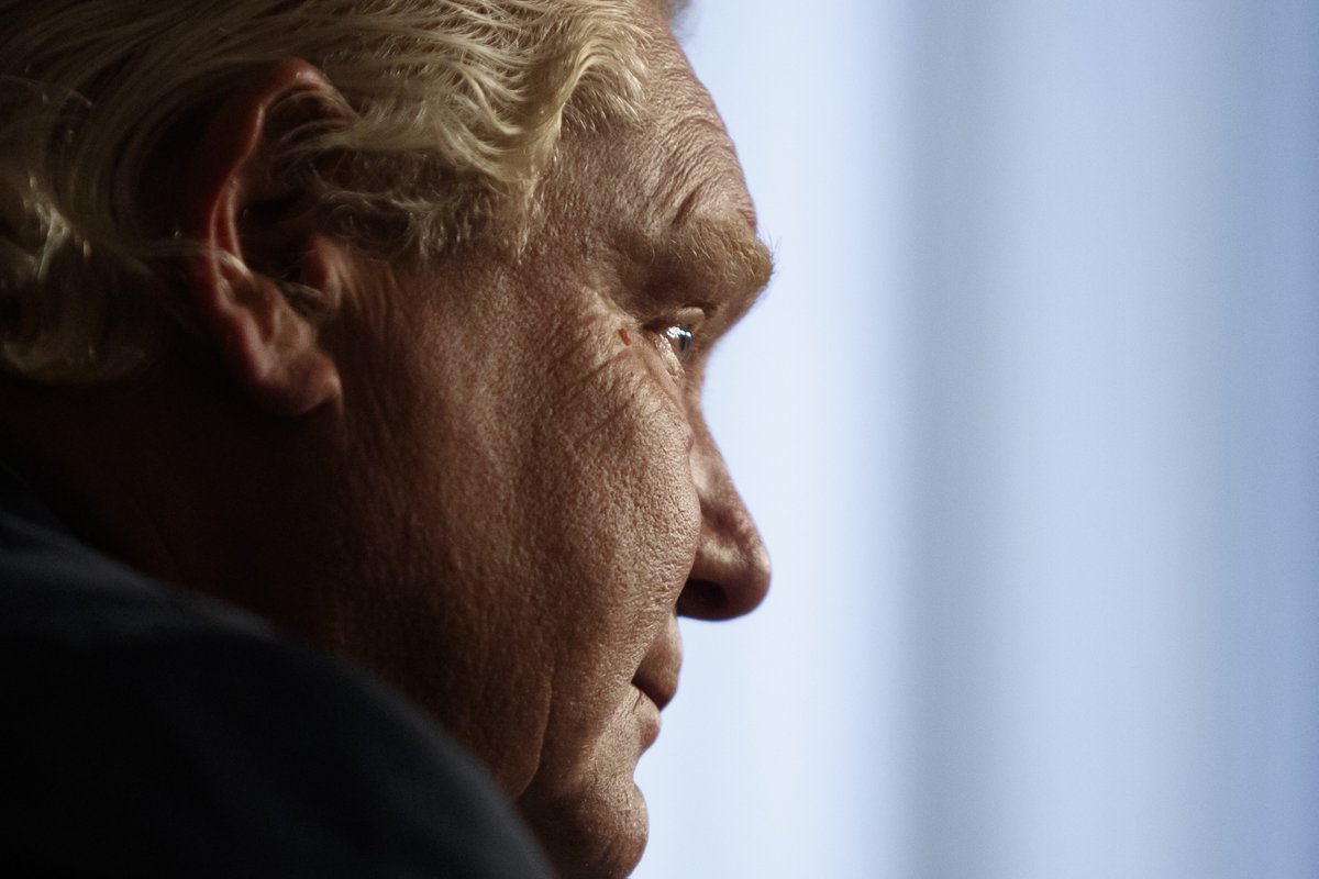 CP24's tweet photo. WATCH LIVE: Ontario Premier Doug Ford speaks in Kanata, Ont.
https://t.co/4vC5a8gSuI https://t.co/ATevYt3Qto