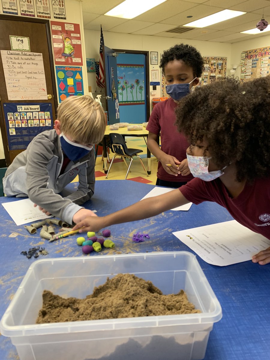 ⁦@SevernSchool⁩ More Halloween Fun with Graveyard Dig. Students Dig- Sort-Count-Record! #counting #countingcollections #elementarymath #kindergarten