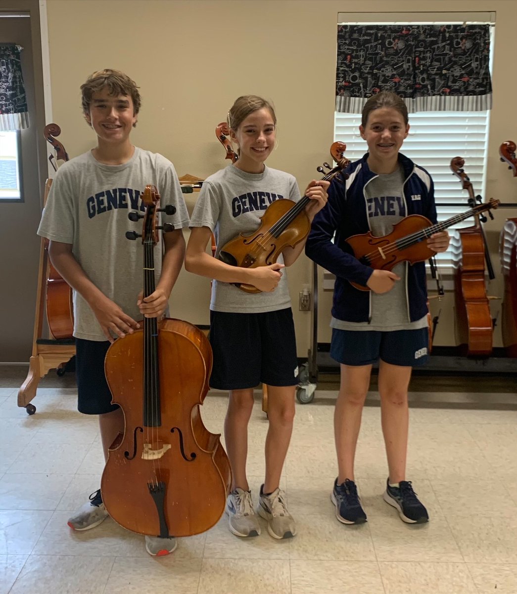 GenevaSchoolTX's tweet image. Logic School students Catherine Bailey and Koen Huebner competed in the Region Orchestra Auditions and are a part of the Region String Orchestra. Sadie Muck competed and is a part of the Region Philharmonic Orchestra.