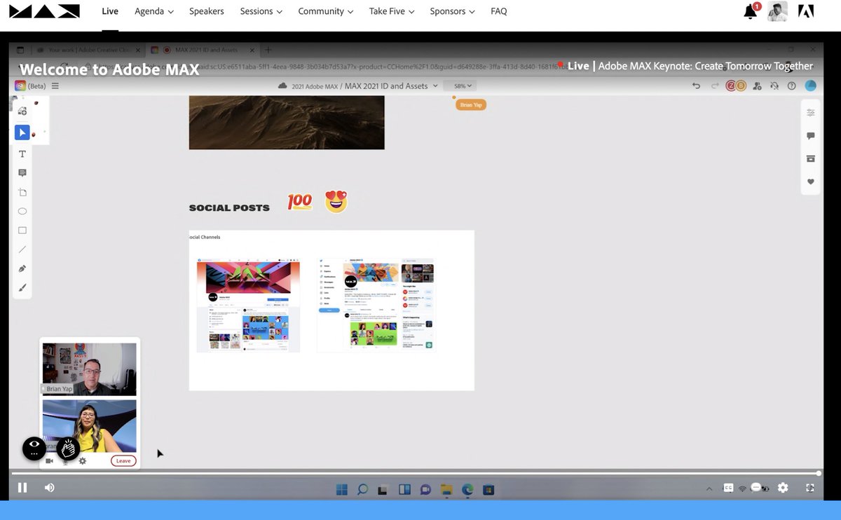 Oh snap, you can take a call directly in Adobe canvas. Should help us stop fumbling to screw share on zoom and such.

#AdobeMAX2021