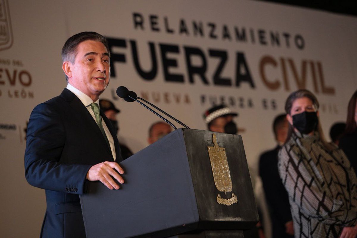AldoFasciZ's tweet photo. Hoy presentamos el nuevo modelo de #FuerzaCivil, encabezado por el Gobernador @samuel_garcias, este relanzamiento consiste en mejorar las beneficios, prestaciones y equipamiento de los elementos, así como la infraestructura de la institución. https://t.co/TxV4BUVd0R