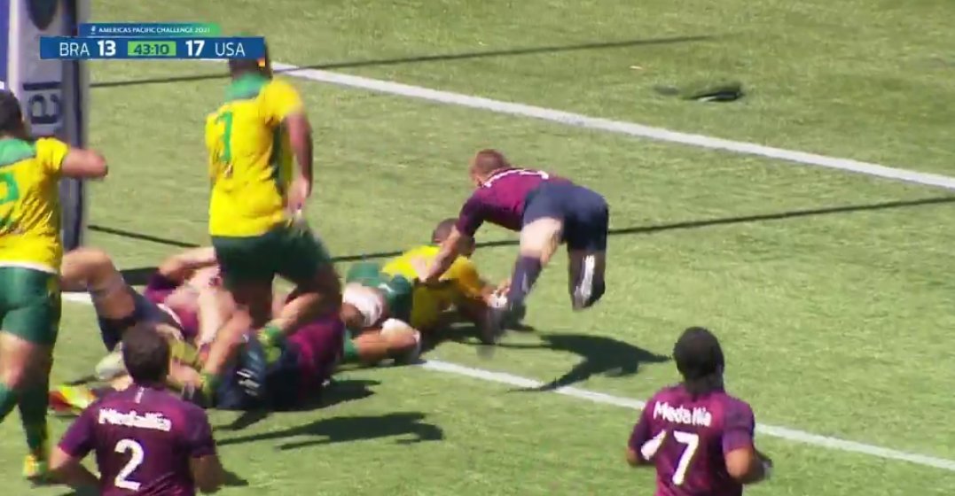 ScrumESPN's tweet photo. 44' ⏱️ Arranque con try para 🇧🇷en el segundo tiempo, lo apoyó Kaua #Guimaraes.
#Brasil 🅰️ 20-17 #USASelects
¡En VIVO en #StarPlusLA!
-> https://t.co/ppds5UBQdk
#MiraloEnStarPlus https://t.co/5tfKMCdsqj