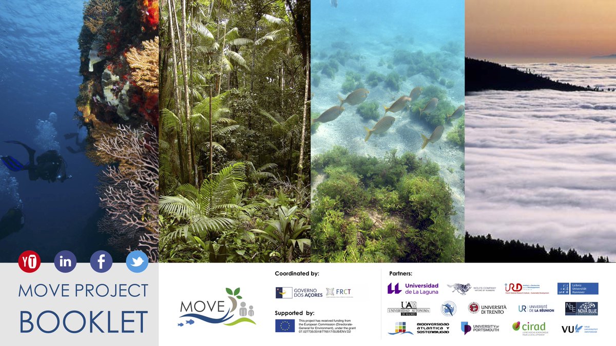 MOVEProject2018's tweet photo. After 3 and a half years of work and with an European Commission co-funding close to 1 million, the MOVE project has ended with the mapping ecosystems and their services in 7 Overseas entities of the EU. Get to know out main outputs and the team behind it:
https://t.co/Ql6L3weSrU https://t.co/YB8jsuMqgW