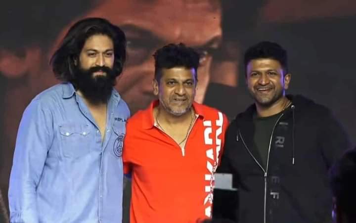 PowerStarPunith's tweet photo. .#Yash #Shivanna #Appu 😍❤

@TheNameIsYash @NimmaShivanna @PuneethRajkumar 

#Bhajarangi2ReleasingOnOct29th #Bhajarangi2 #JaiBhajarangi #Shivanna #ShivaRajkumar #SRK #PuneethRajkumar #PuneethOnline https://t.co/OkIddFpoS9