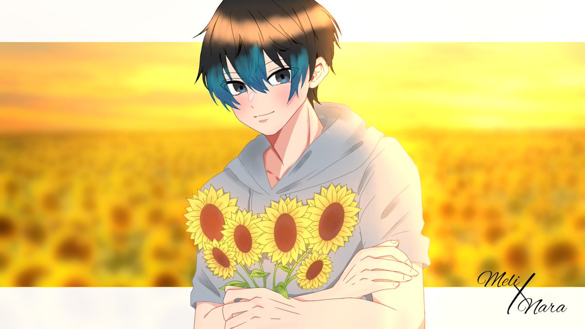 nara_vero's tweet photo. 🌻✨

Collab art with: @wiramelissa 
Terima kasih mastah karena sudah collab bersama saya🙇

Lineart &amp; text: @.wiramelissa
Coloring &amp; finishing: me
#andiadinata_art 
#andiversary2th https://t.co/FTnbrW5o6p