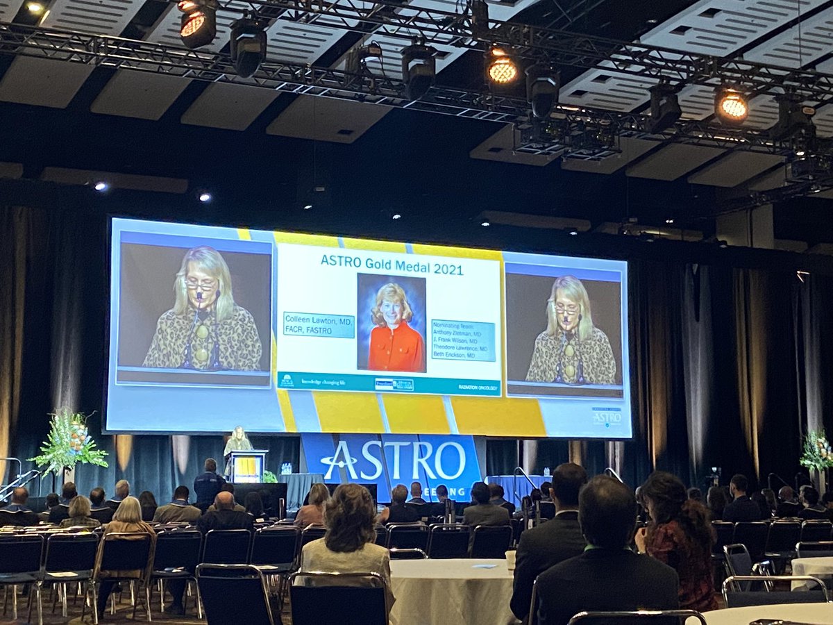 It’s a great day for #WomenWhoCurie with Drs. Lori Pierce and Colleen Lawton being awarded @ASTRO_org Gold Medals. These women are both trailblazers who pave the way for the next generation of women in #RadOnc. #ASTRO21
