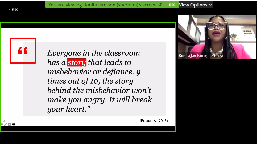Jcpoulos's tweet photo. Powerful!  Thank you Dr. Jamison!  #pbisforum @MRH_Supt https://t.co/IgUplKaJRt