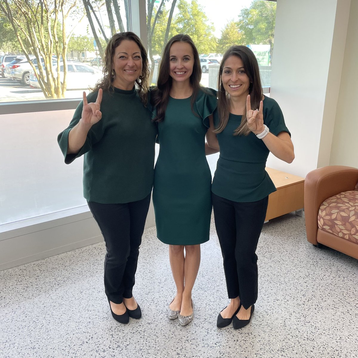 Our matching game is strong 💚<a href="/RaynaLetourneau/">Rayna Letourneau, PhD, RN</a> #tuesdaytwinning #nursingtrailblazers <a href="/USFHealthNurse/">USF Health Nursing</a>