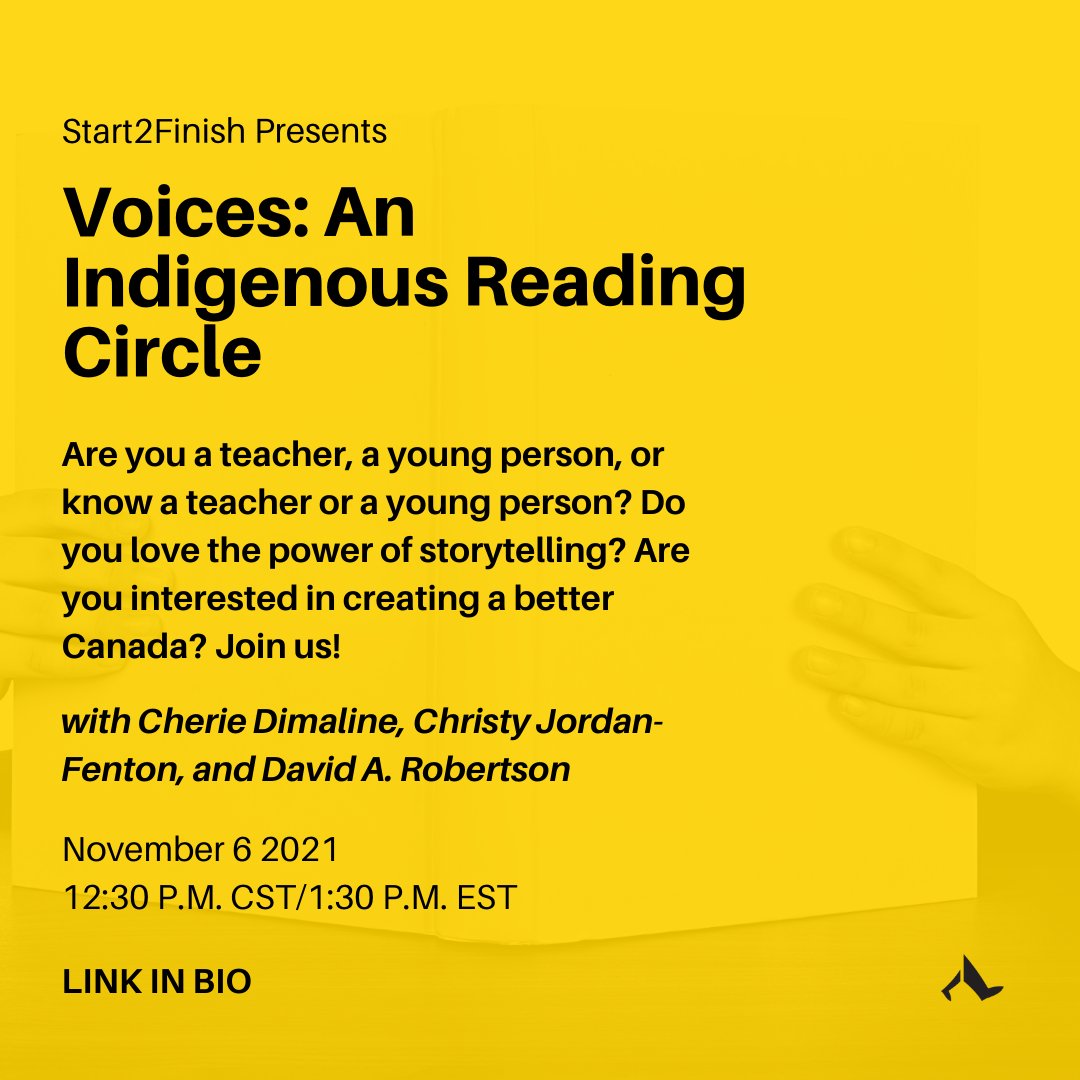 S2Fonline's tweet photo. Join us for this exciting reading and learning Circle as we will hear from @DaveAlexRoberts @cherie_dimaline and @CJordanFenton about their work and what it means to create space. 

Register Today! https://t.co/RwEjfu3wdC https://t.co/5VJo9HPblS