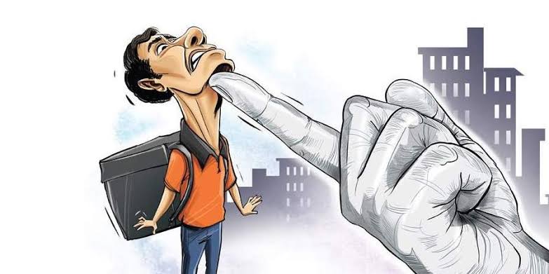 PPrashanth98's tweet photo. If we rise our voice against company policies "@swiggy / @zomato https://t.co/1FzRxZUwlX