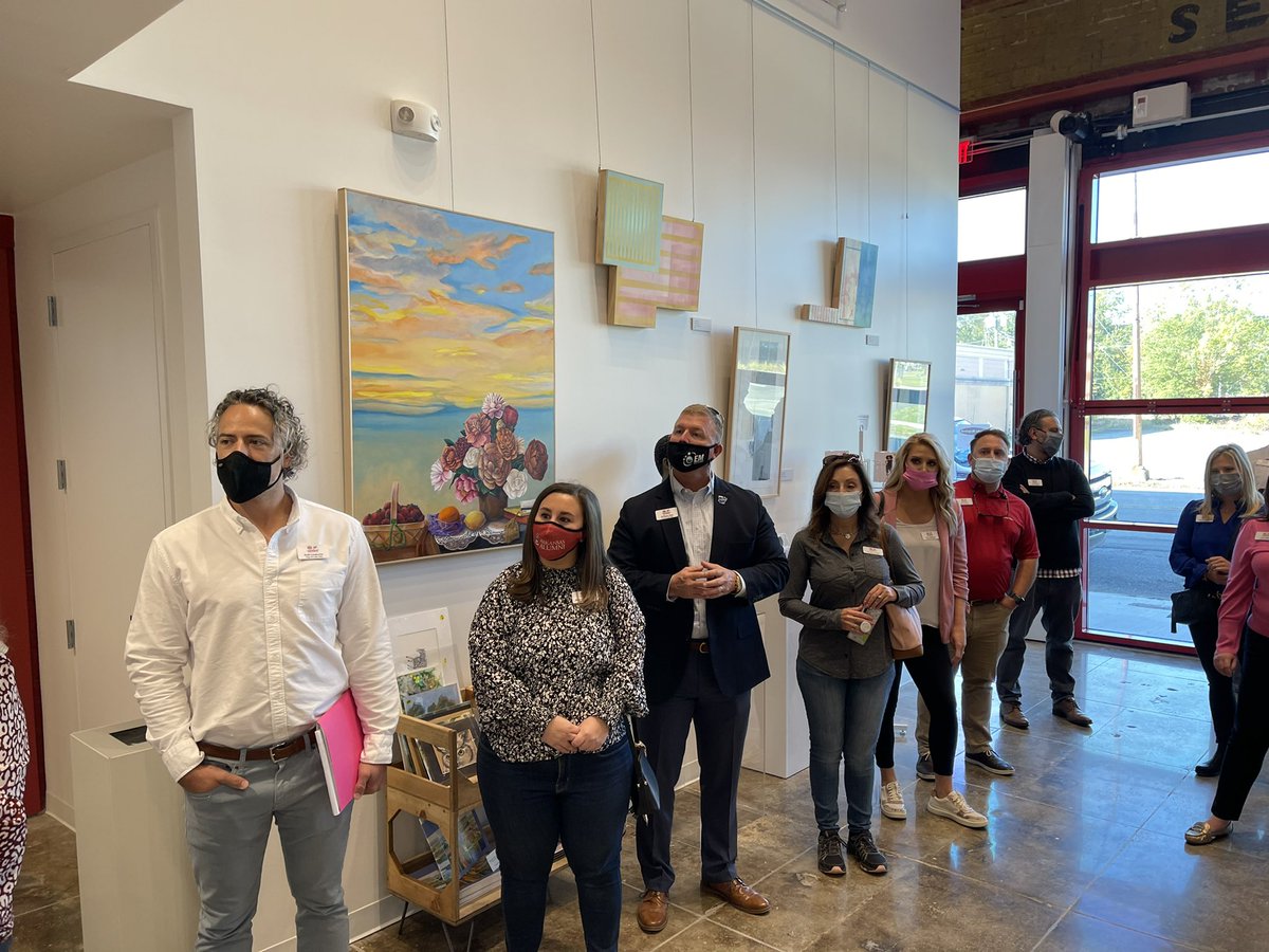 Leadership Arkansas Class XVI is in Pine Bluff today for a powerful infrastructure and economic development session. A full morning was followed by great food from Underwater Seaf &amp; Grill for lunch and a chance meeting with Scotty Thurman, who happened to be in the area! #LARXVI