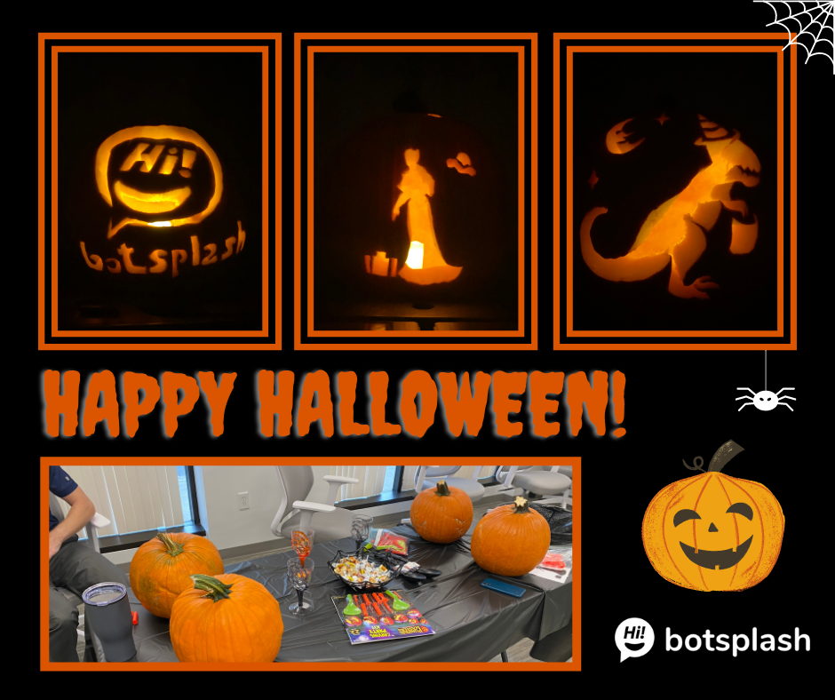 botsplash_'s tweet photo. For Spooky Season, the splashers carved pumpkins to decorate our office with. This content is featured in the "Splash Zone" section of our October newsletter.

Check out more below! 🎃
https://t.co/HBbuGyq7rq
-
#Botsplash #HappyHalloween #Newsletter #ConverseToConvert #SplashZone https://t.co/iazCO0ODSb