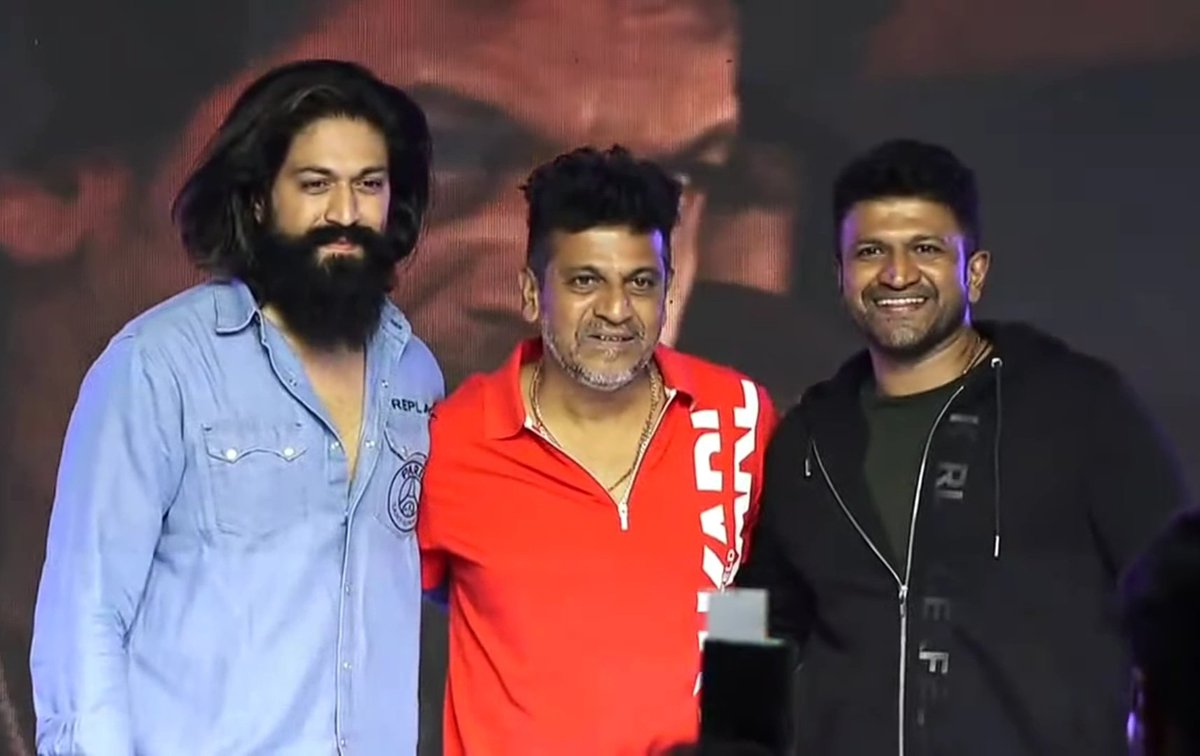 AppuYuvaFc's tweet photo. Power Star - Century Star - Rocking Star 

#KingAPPU #Bhajarangi2 @PuneethRajkumar @NimmaShivanna @TheNameIsYash 
#BoloBoloJames https://t.co/7oCWdTUh2c