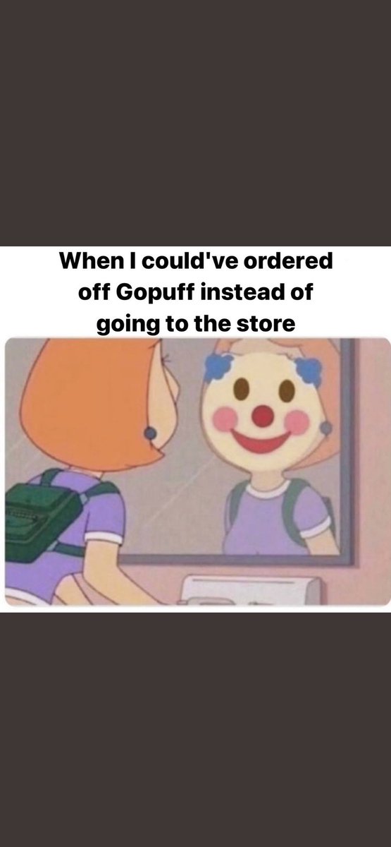 blinksbarb's tweet photo. When I should've ordered it instead #gopuff #gopuffcrew https://t.co/r3bkVZaL5H