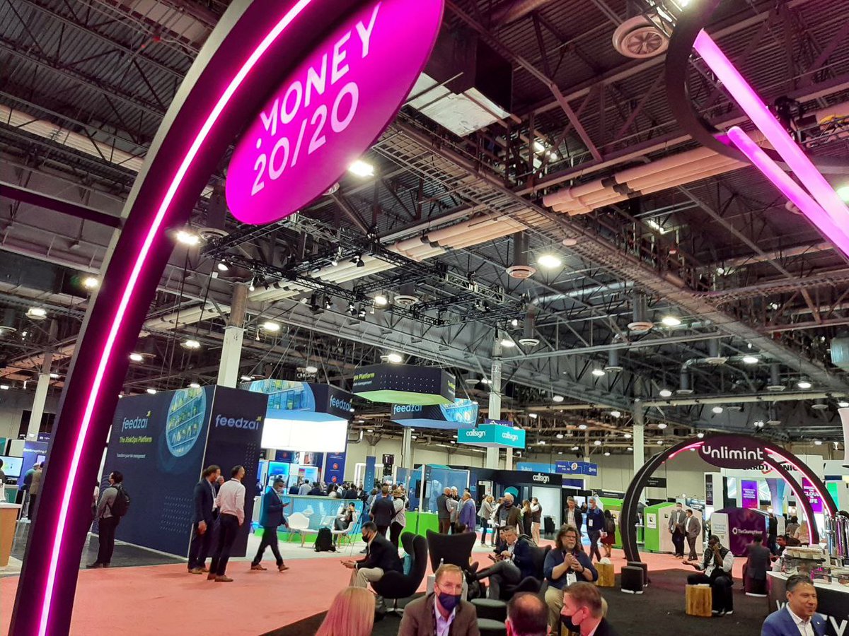 CoveryAi's tweet photo. While the Money20/20 is in full swing, we’d like to share our pleasure of attending it! 🤩

Thank you, @money2020, for having us! It is a great, inspiring, optimistic experience. 

Attaching some photos from #Covery Product Owner Aleksandr Khelemskiy.

#Money2020USA https://t.co/CW0lTgnou6