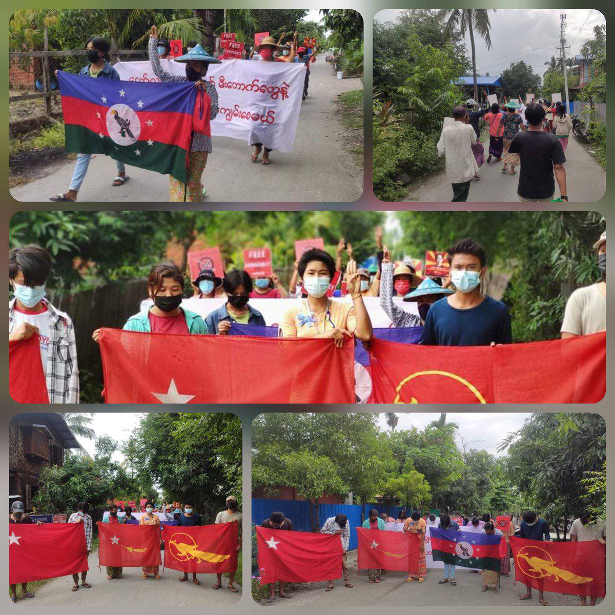 SuMon97281883's tweet photo. People in Sagaing's Kale city, anxious to reclaim democracy, have not missed a single day in their efforts to remove the dictatorship by marching. #ASEAN_StandWithJustice #Oct26Coup   #WhatsHappeningInMyanmar https://t.co/Ravl2ia0Cz
