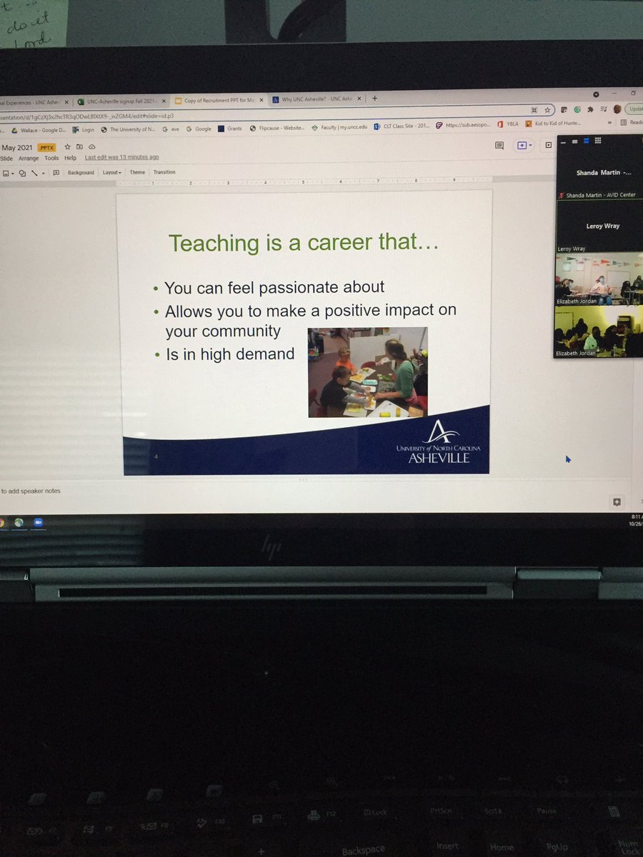 Thank you @UNCADeptEduc and your commitment to our AVID students. Kicking off the first of several virtual classroom guest speaker sessions this morning with Dr. Leroy Wray.