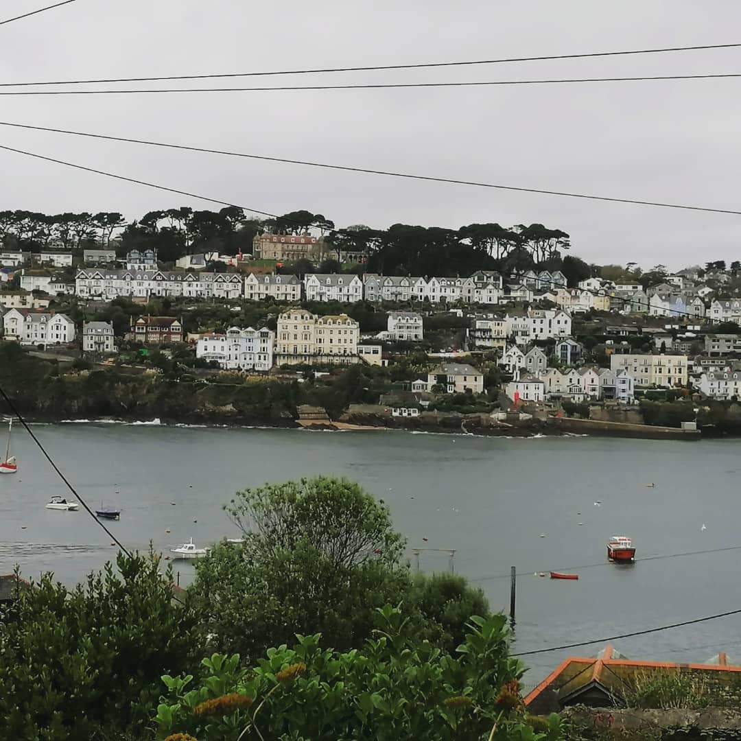 Patrick4Left's tweet photo. Great walk today on the Hall walk with the family to see mum. Fowey looking a bit overcast today but still beautiful. #hallwalk #polruan #Fowey https://t.co/bVfftfM8wM