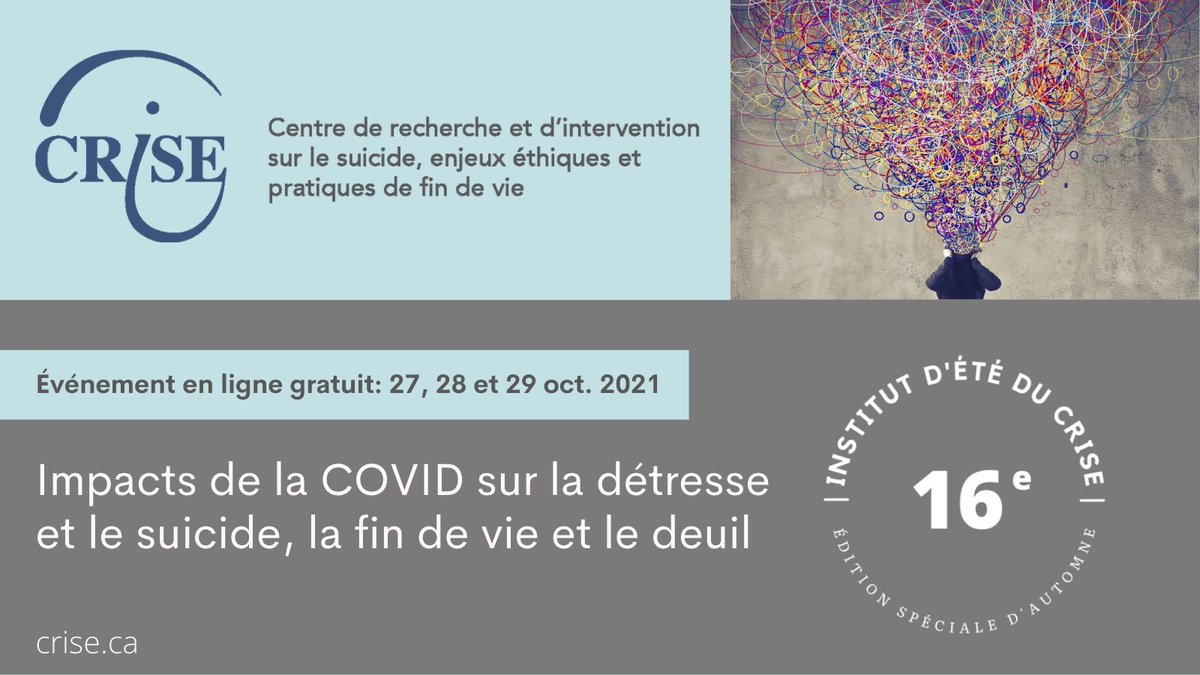 CRISE_FR's tweet photo. IMPORTANT - LIENS DE PARTICIPATION - WEBINAIRES DU 27, 28 ET 29 OCT. (1/2)
‼️ Si vous êtes inscrit(e) à l'Institut d'été du CRISE et que vous n'avez pas reçu de courriel de confirmation avec votre lien de participation Zoom, communiquez avec nous! 👉Écrivez-nous à crise@uqam.ca https://t.co/gcebwuCEf8
