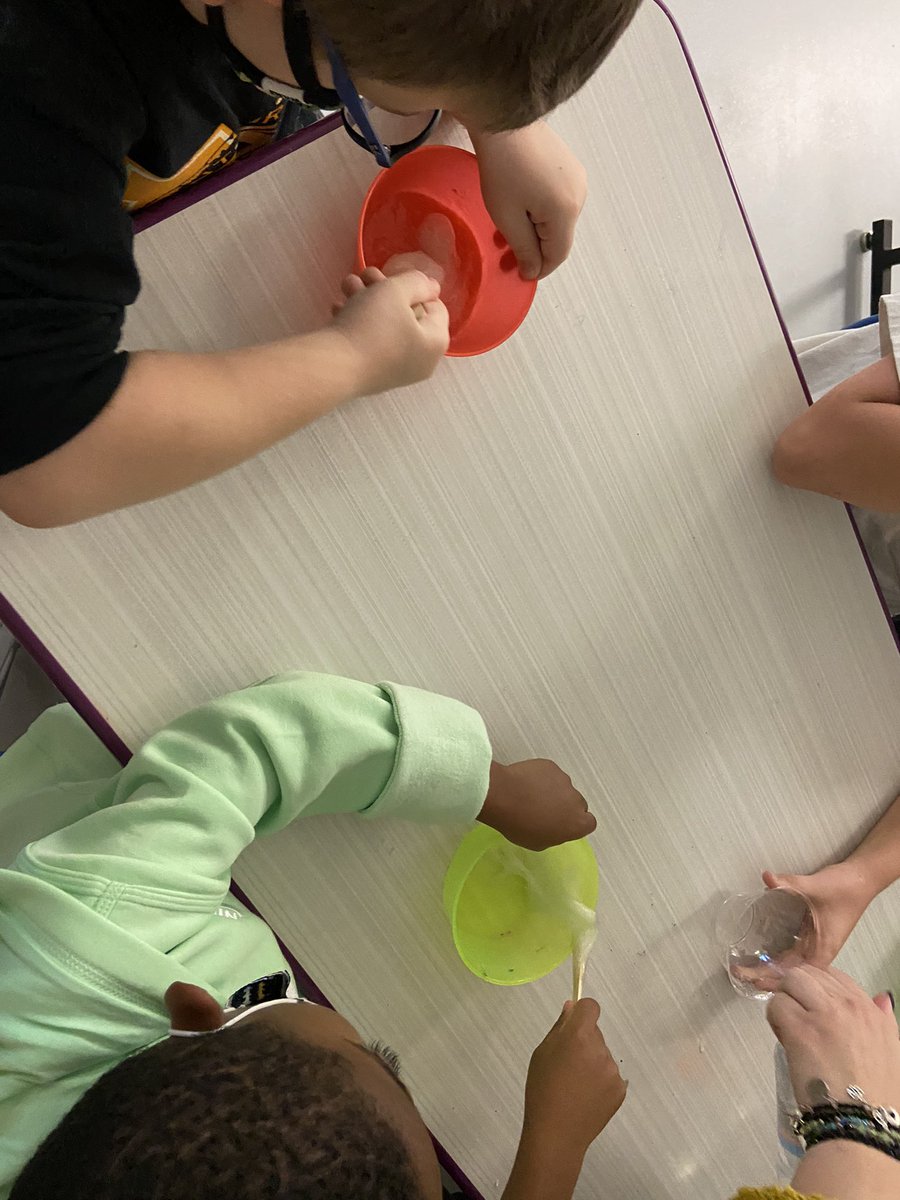 Friday Fun !! Painting &amp; Making Slime <a href="/MontourSD/">Montour School District</a> #montourproud