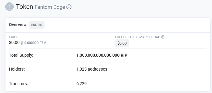 Fantom of the DOGE ($RIP) tweet media