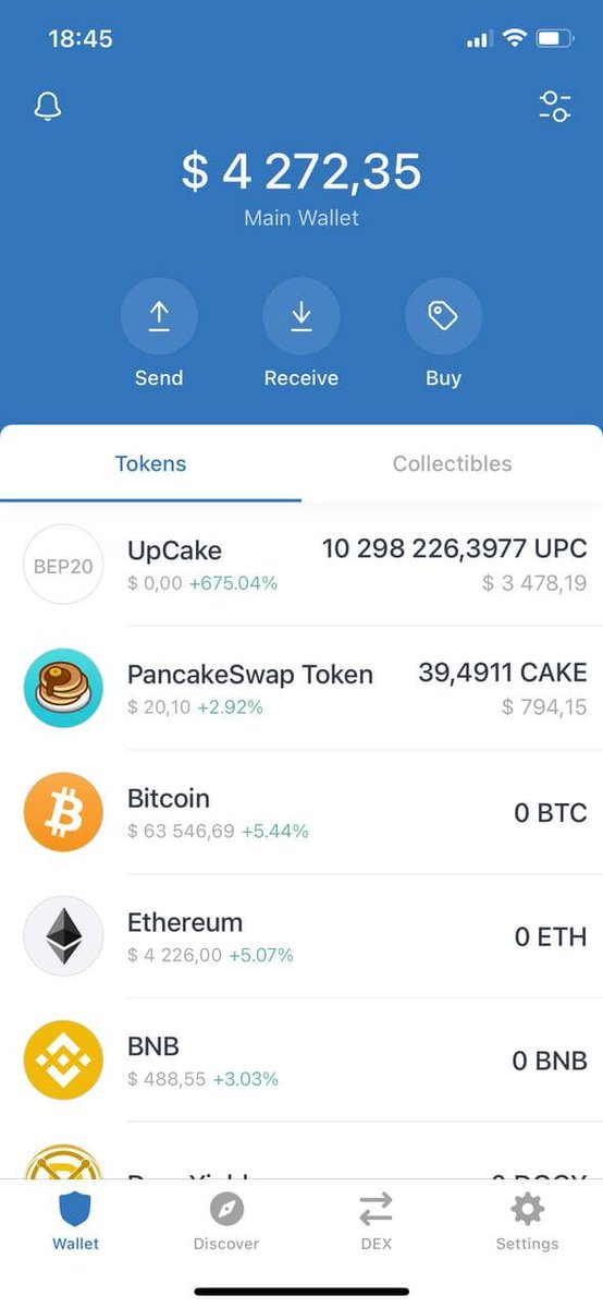 upcake_bsc's tweet photo. 🔥$UPCake

🚂Don't miss the train 

👇Check Below Review from #upcake  Loyal Hodlers

😲I bought for 4bnb in presale, 8 days ago. See the UPC and CAKE rewards now! Don't be late!

🎉Rebase + Cake Rewards

👉https://t.co/j8mdxG1kOZ

#rebase #bsc #crypto #cake #upcake #BSCGems #BNB https://t.co/dFVs05kFh9