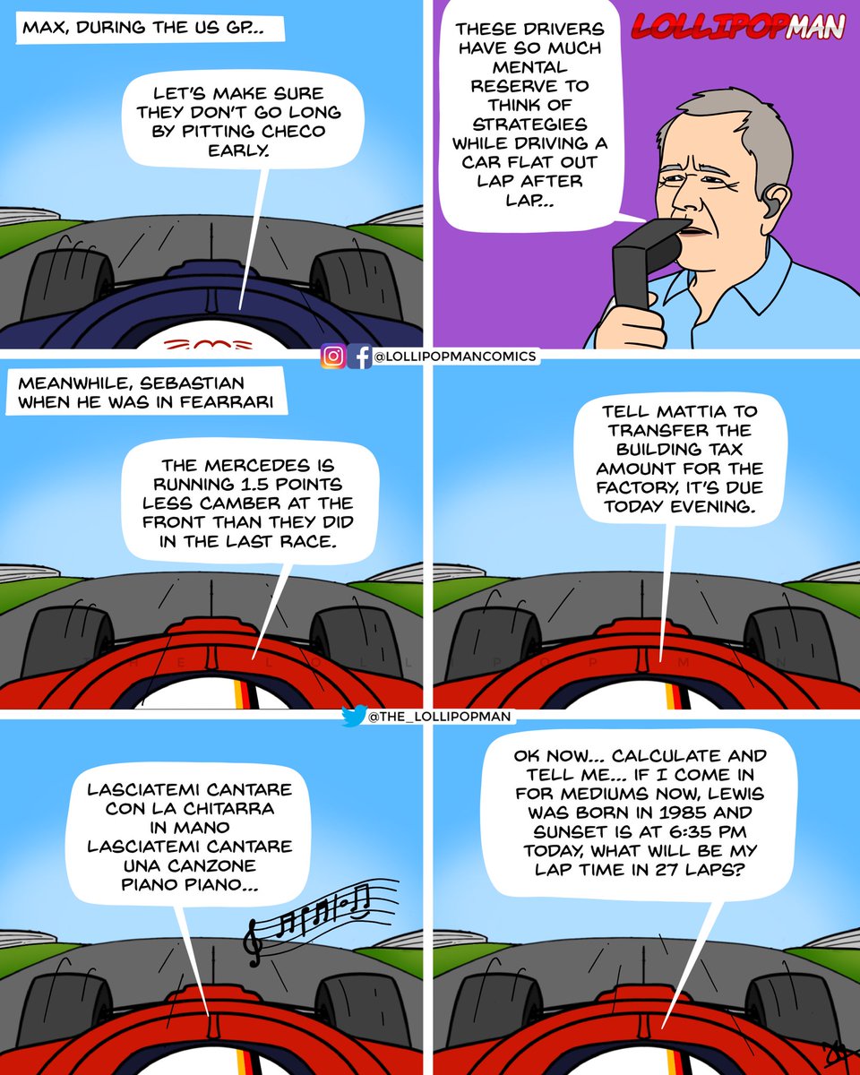 the_lollipopman's tweet photo. Seb Multiverse. 

#F1 #formula1 #f1memes #f1humour #f1jokes #f1funny #f1cartoon #f1comics #f12021 #lollipopman #maxverstappen #sebastianvettel #usgp #circuitoftheamericas https://t.co/gAYEeXLf1A