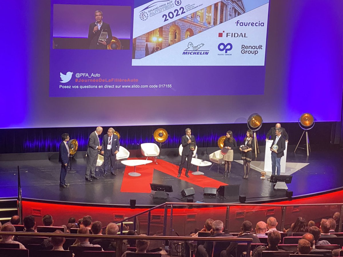 Plateforme automobile (@pfa_auto) on Twitter photo A l’occasion de la #JourneeDeLaFiliereAuto remise du <a href="/gpacfautotech/">Grand Prix ACF AutoTech</a> <a href="/rdecabrol/">Richard de Cabrol</a>
Félicitations aux lauréats 🥇🥈🥉 A l’occasion de la #JourneeDeLaFiliereAuto remise du <a href="/gpacfautotech/">Grand Prix ACF AutoTech</a> <a href="/rdecabrol/">Richard de Cabrol</a>
Félicitations aux lauréats 🥇🥈🥉