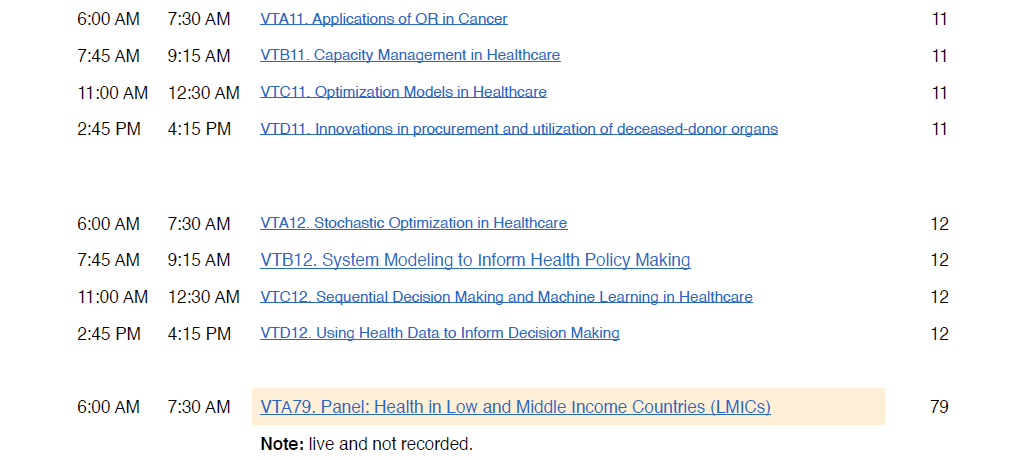informshas's tweet photo. We have another full day of #healthapplications talks @INFORMS2021 🎉 @HASstudent @INFORMS https://t.co/UWucdo1SSo