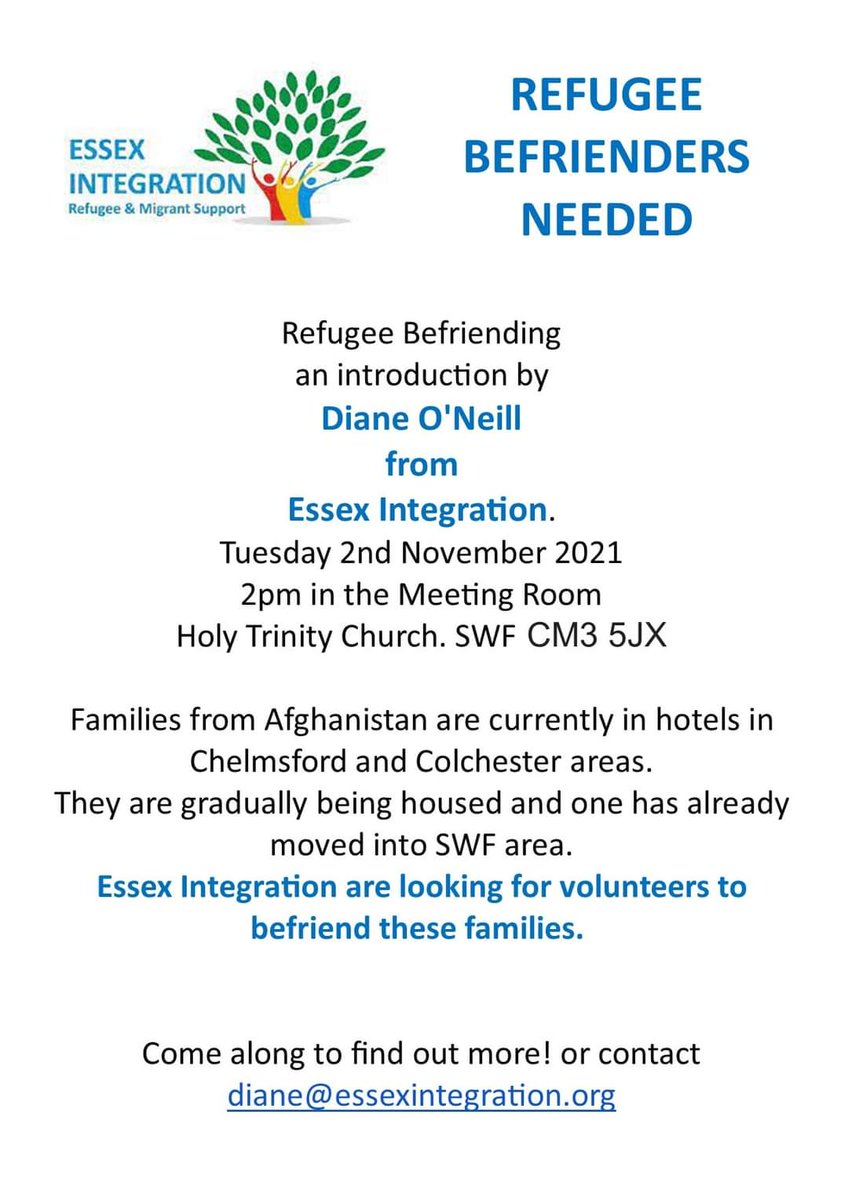 Chelmsfordview's tweet photo. Can you help support and befriend refugees? https://t.co/yjjo2N4aU5