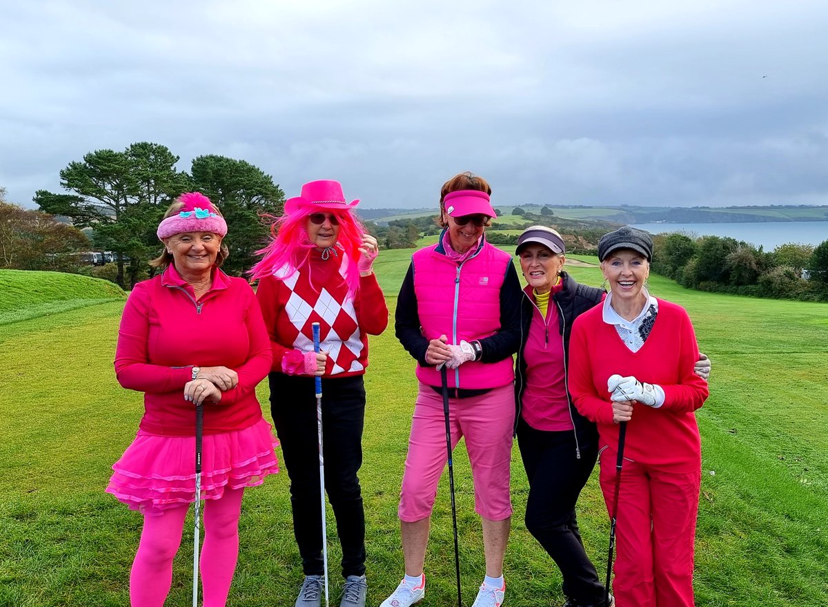 Good luck to the #carlyonbayladies - raising money for #BreastCancerAwareness on the 18-hole course today. ⛳️