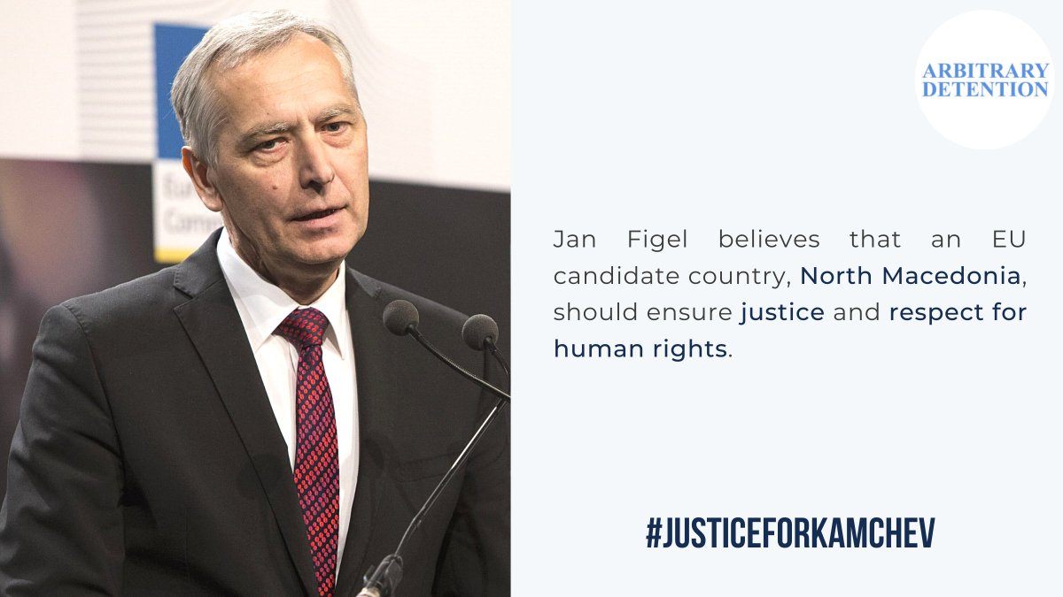 .<a href="/janfigel/">Jan Figel</a> believes that an #EU candidate country like #NorthMacedonia should ensure #justice and respect for #humanrights. Jordan #Kamchev’s detention violates both European &amp; North Macedonian law

Read more on <a href="/SitelTV/">Sitel TV</a>: sitel.com.mk/figel-e-uveren… 

#JusticeForKamchev