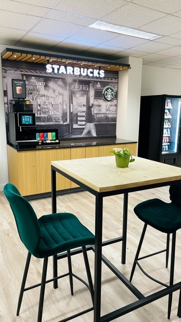 Did you know that coffee breaks improve productivity, relieve stress and can boost your ability to remember details? We only want the best for our employees, so we gave our coffee corner an amazing upgrade! 

What’s better than bringing <a href="/Starbucks/">Starbucks</a>✨to Antwerp Space🪐?!