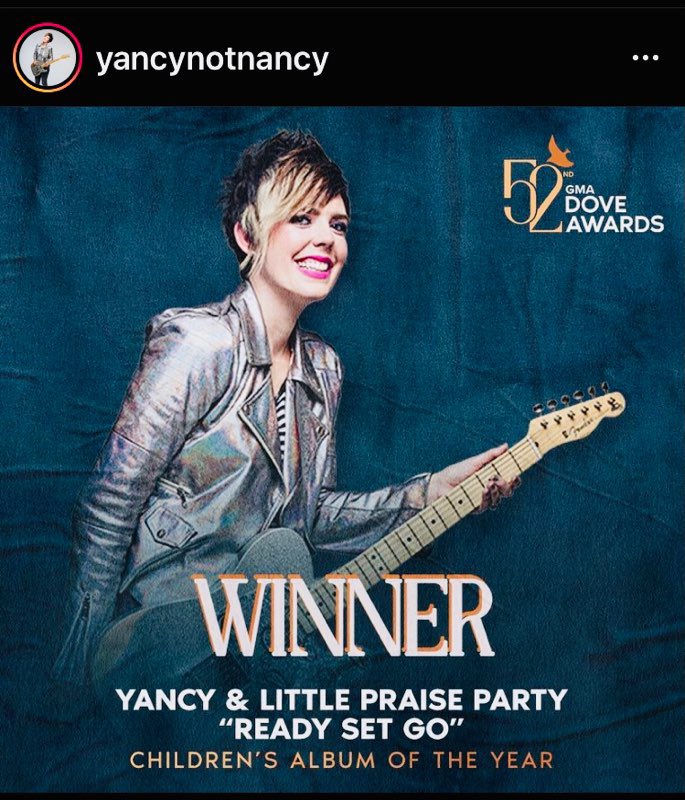 ErskinMusic's tweet photo. Congratulations @yancynotnancy on your much deserved @GMADoveAwards win! Honored to have worked with you on #madeintheimage on #littlepraiseparty #yancy #erskinmusic https://t.co/BVHhRzjyHU
